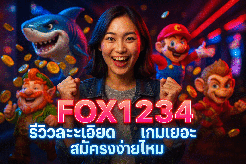 FOX1234 รีวิวละเอียด เกมเยอะ สมัครง่ายไหม
